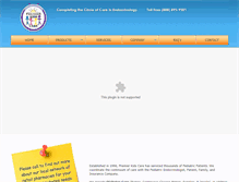 Tablet Screenshot of premierkidscare.com